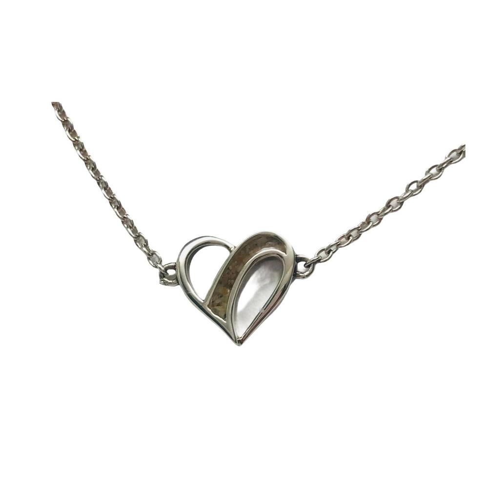 NEW DUNE JEWELRY women's traveling heart delicate chain bracelet in silver